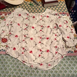 Floral Embroidered Blouse